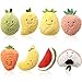 Simgoing 8 Pcs Cute Fruit Plush Pillow Stuffed Fruit Toy 8 Inch Avocado Banana Watermelon Peach Strawberry Mango Carrot Pineapple Plush Toy Kawaii Hugging Plushies for Boys Girls Party Favors - Image 2