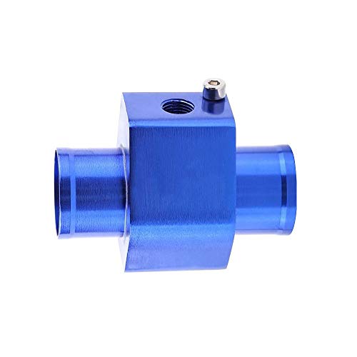 LZKZPY Universal Water Temp Joint Pipe Water Temp Temperature Joint Pipe Sensor Gauge Radiator Hose Adapter, (Blue, 34mm) - Image 1