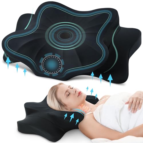 DONAMA Cervical Pillow for Neck and Shoulder,Contour Memory Foam Pillow,Ergonomic Neck Support Pillow for Side Back Stomach Sleepers with Pillowcase-Standard Size - Image 1