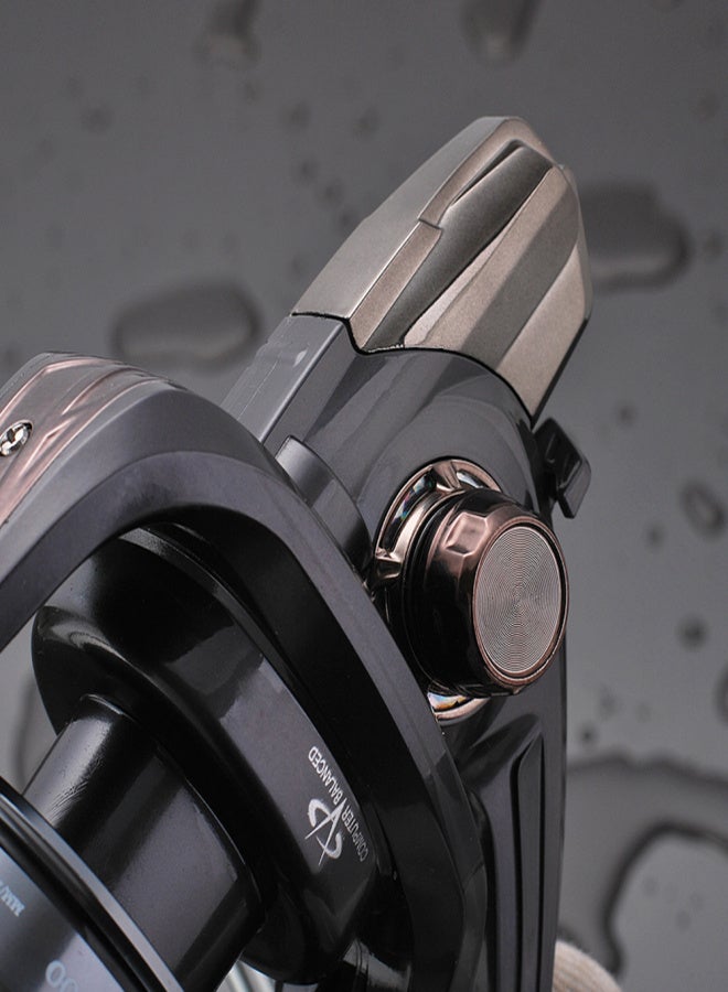 ليزارد بكرة صيد دوارة، 13 محمل كروي + 1 محمل كروي، سلسلة 3000-10000، مناسبة لصيد الأسماك من القوارب والصخور والبحر. - Image 3