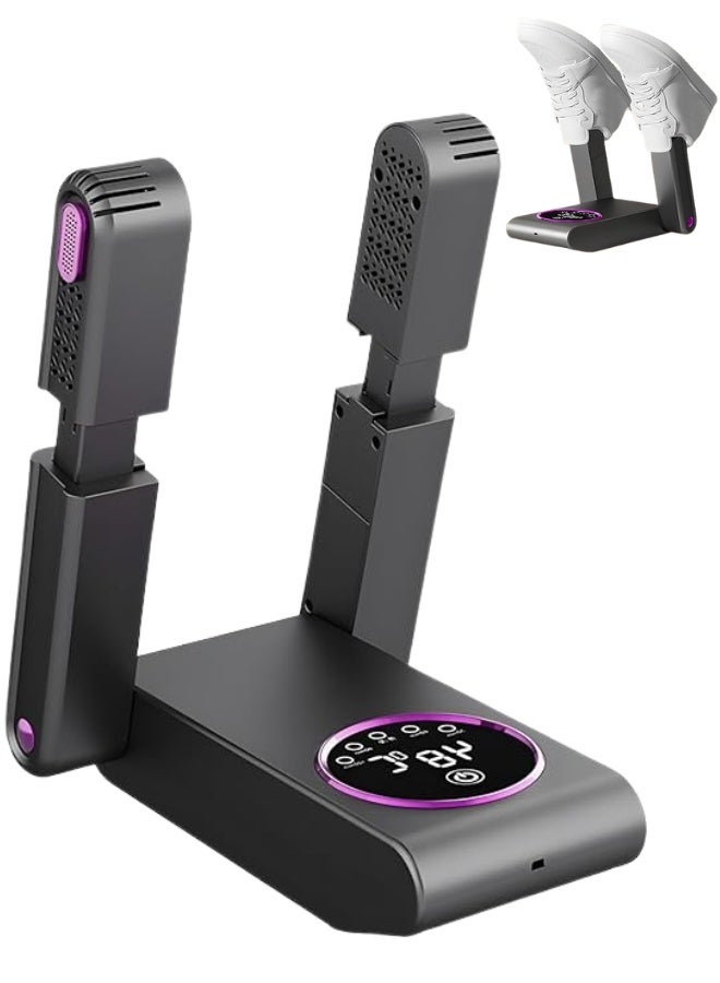 Electric Boot Dryer Double Arm Foldable Shoe Dryer with Timer – Adjustable Angle Quick Drying System for 2 Pairs Simultaneously - Image 1