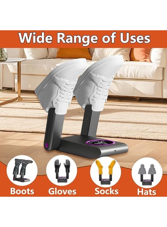 Electric Boot Dryer Double Arm Foldable Shoe Dryer with Timer – Adjustable Angle Quick Drying System for 2 Pairs Simultaneously - Image 4