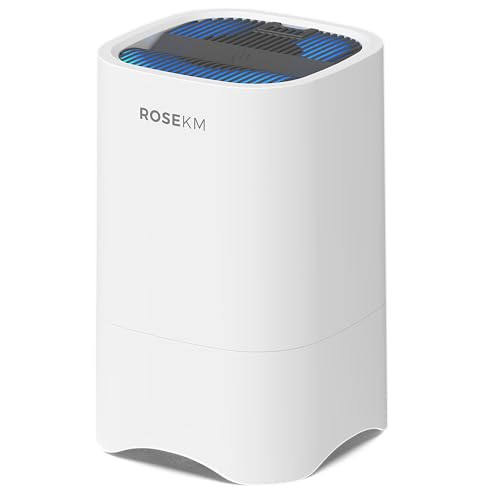 ROSEKM Small Air Purifiers for Home, Mini Air Purifier for Desktop, Bedroom, Office, Car, Room, Portable HEPA Air Purifier Air Cleaner for Smoke, Dust with Night Light - Image 1