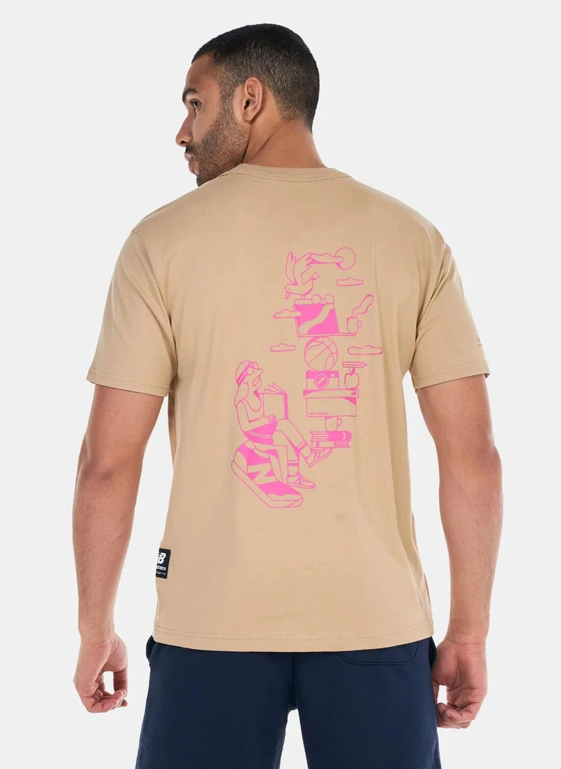 New Balance Men's Athletics Aron Leah Stack T-Shirt