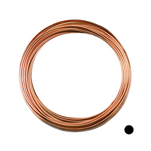 Craft Wire 18 Gauge, 99.9% Pure Copper Wire (Round) Dead Soft CDA #110 Made in USA - 25FT by CRAFT WIRE - Image 1