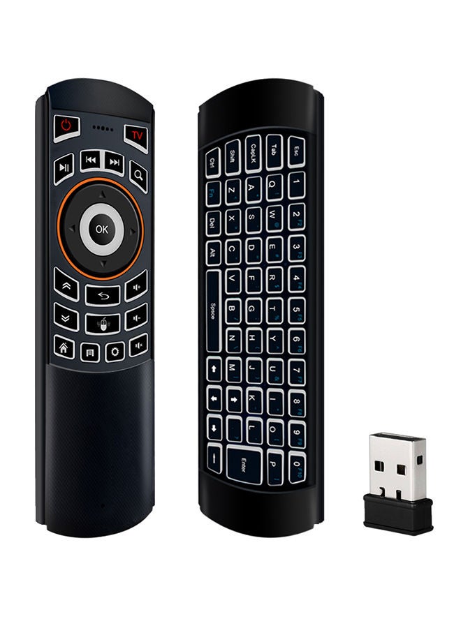 NIBEMINENT Wireless Keyboard Remote Control For Smart TV Black