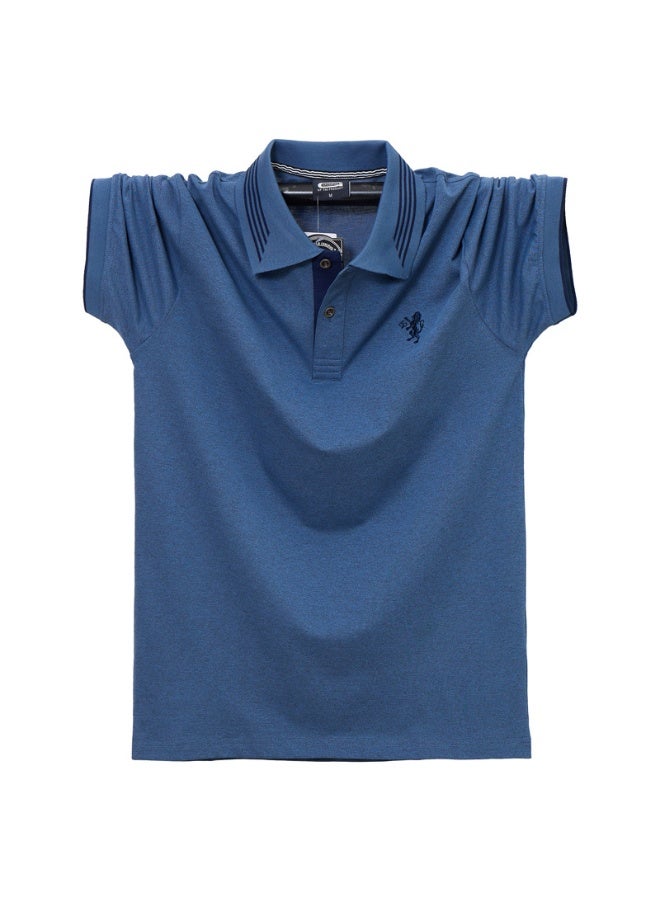 POLO Summer Men's Fashion Short Sleeved Lapel Polo Shirt Summer Breathable Comfortable Golf Shirt Base Top - Image 1