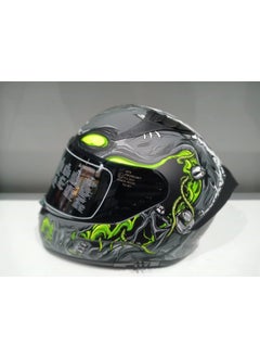 MTS Helmet Pro 801 Zombie with Sunglasses Grey/white/yellow  - Image 1