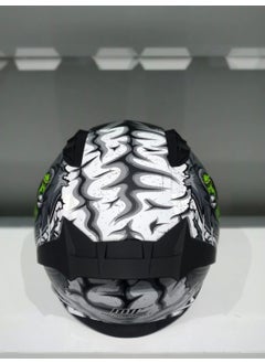 MTS Helmet Pro 801 Zombie with Sunglasses Grey/white/yellow  - Image 2