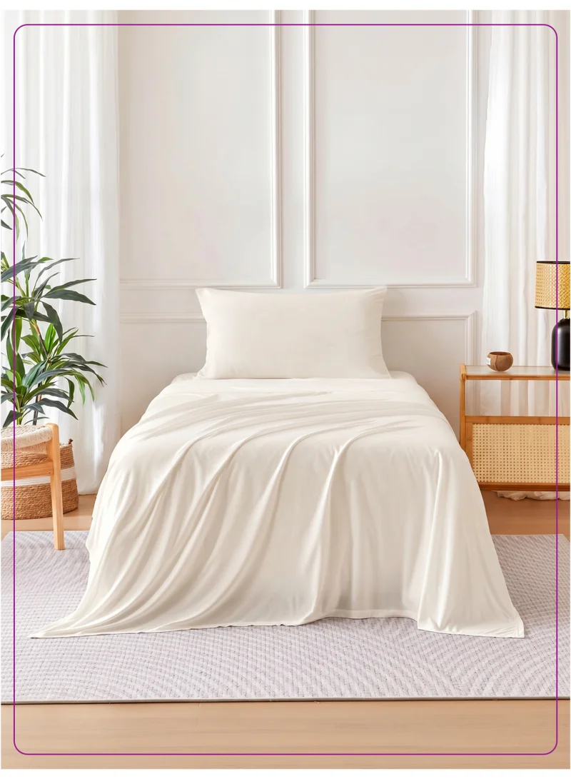Donetella 3-Piece Twin Bed Sheet Set – Fits 120×200+30 cm – Ultra Soft Brushed Microfiber – Extra Deep Pocket, Secure Elastic All Around – 1 Flat Sheet, 1 Fitted Sheet & 1 Pillowcases, All-Season Comfort – Wrinkle & Fade Resistant, Hypoallergenic