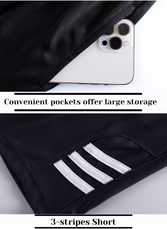 Mei Stylish - Men T-Shirt and Short Tracksuit Sport Suit Activewear Set - Image 1