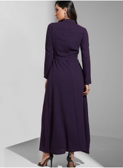 خزانة فستان ماكسي باربطة خصر  - Image 2