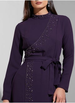 خزانة فستان ماكسي باربطة خصر  - Image 3