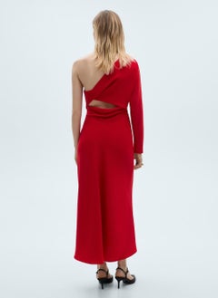 MANGO One Shoulder Asymmetric Draped Gown  - Image 2