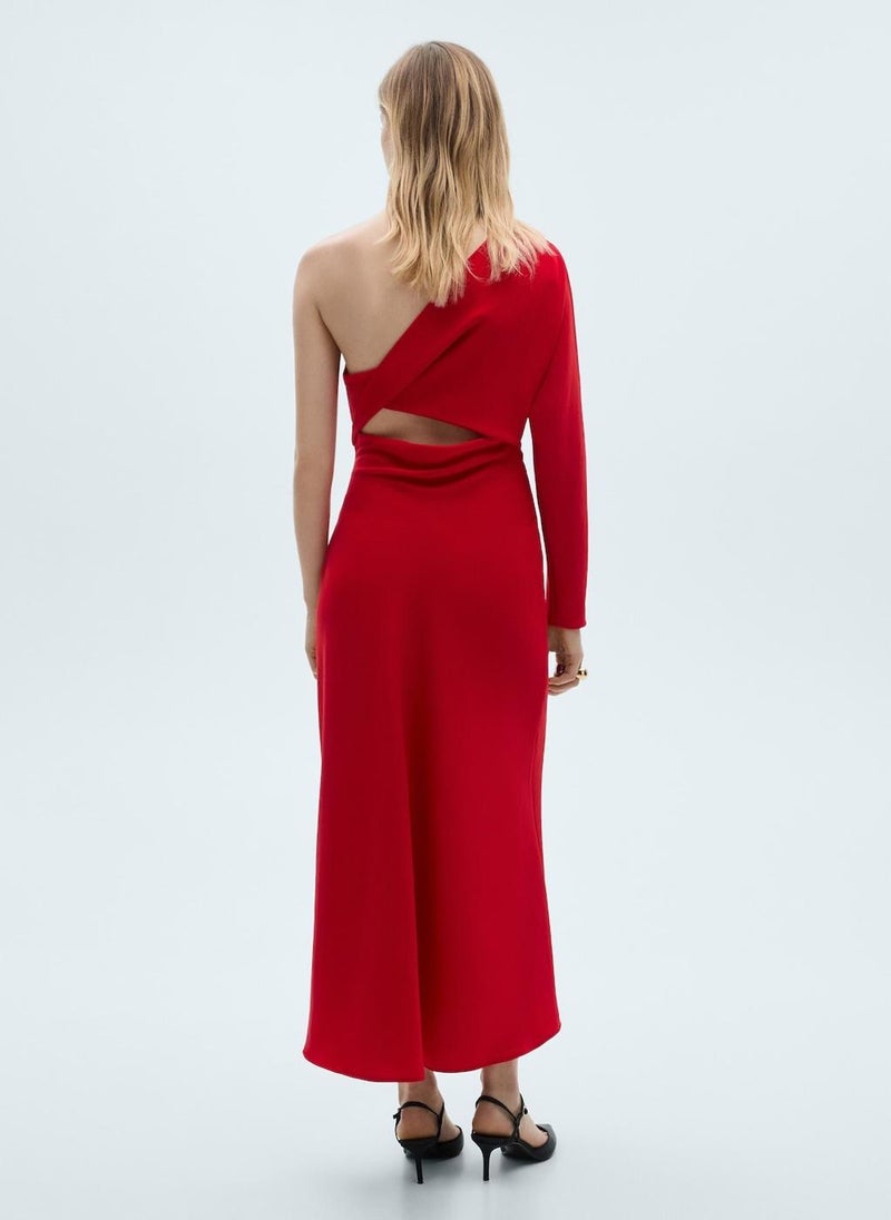 MANGO Scarlet One-Shoulder Dress  - Image 2