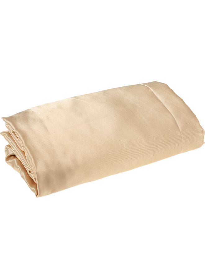 NIBEMINENT Well-made Soft Silk Fitted Sheet Cover polyester Golden 37.00 x 3.00 28.00cm - Image 2