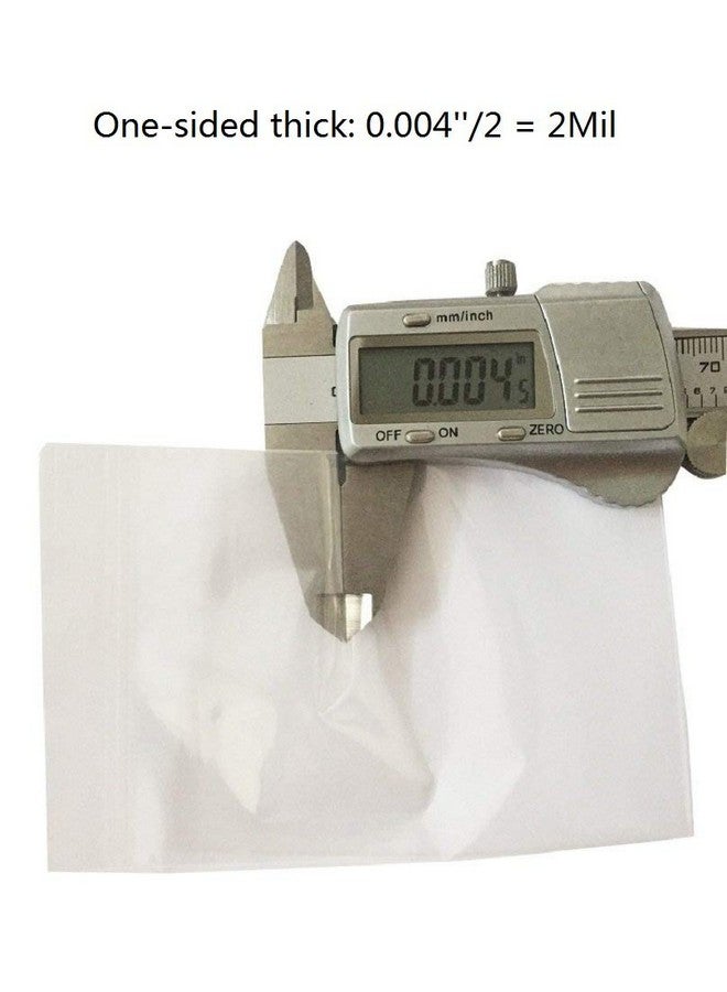 Cambiar 3''X 4'' (Pack Of 100) Small Clear Poly Zipper Bags Reclosable Zipper Lock Storage Plastic Bags For Jewelry Gift Card Halloween Candy - Image 3