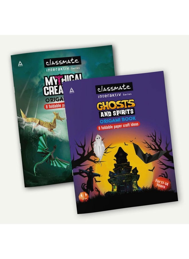 classmate Classmate Interaktiv Origami Craft Book (Pack of 2 ) - Mythical Creatures and Ghosts & Spirits, Multicolor (2661002)  - Image 1
