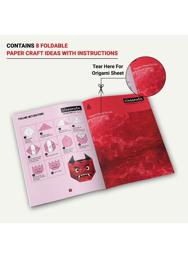 classmate Classmate Interaktiv Origami Craft Book (Pack of 2 ) - Mythical Creatures and Ghosts & Spirits, Multicolor (2661002)  - Image 3