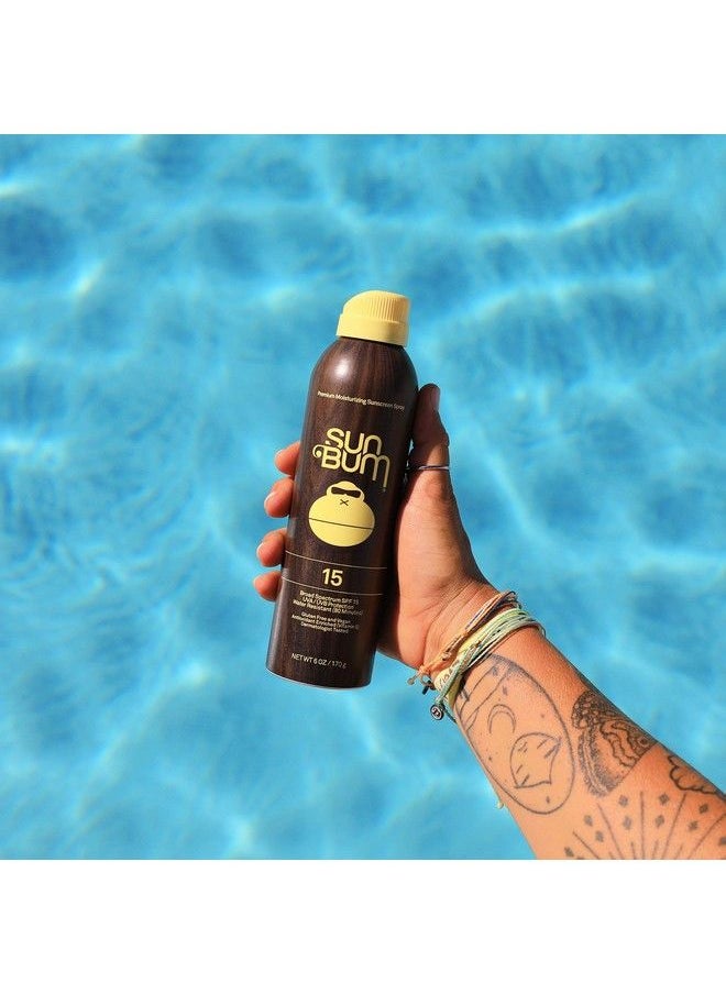 Sun Bum - Original Spf 15 Sunscreen Spray |Vegan And Hawaii 104 Reef Act Compliant (Octinoxate & Oxybenzone Free) Broad Spectrum Moisturizing Uva/Uvb Sunscreen With Vitamin E | 6 Oz - Image 1