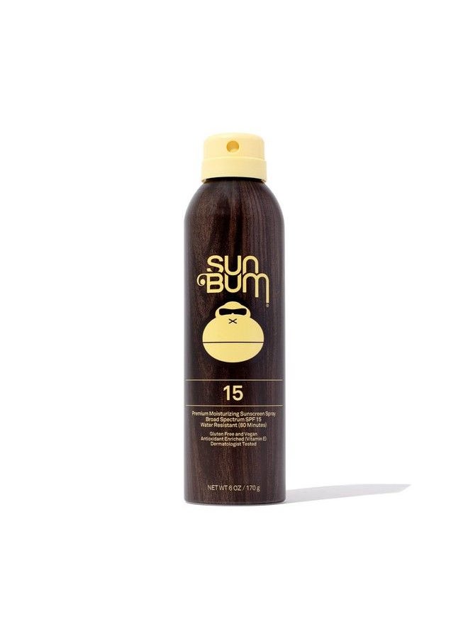 Sun Bum - Original Spf 15 Sunscreen Spray |Vegan And Hawaii 104 Reef Act Compliant (Octinoxate & Oxybenzone Free) Broad Spectrum Moisturizing Uva/Uvb Sunscreen With Vitamin E | 6 Oz - Image 1