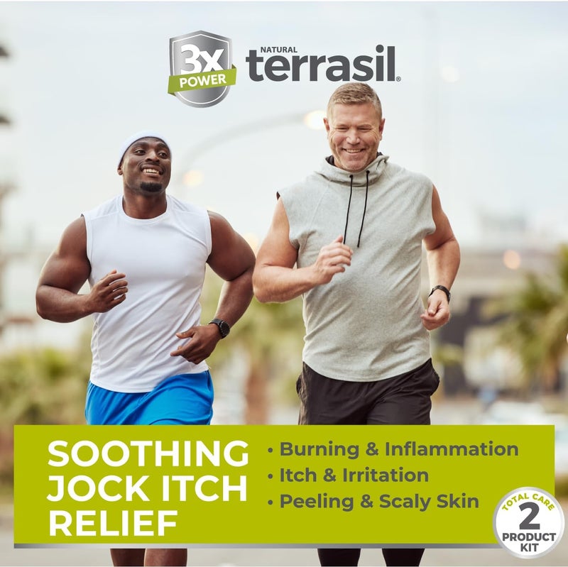 Terrasil Jock Itch Treatment (2-Product Care Kit 1.7 oz Tube & Soap) Jock Itch Antifungal Cream with Clotrimazole, Antifungal Soap - Image 2