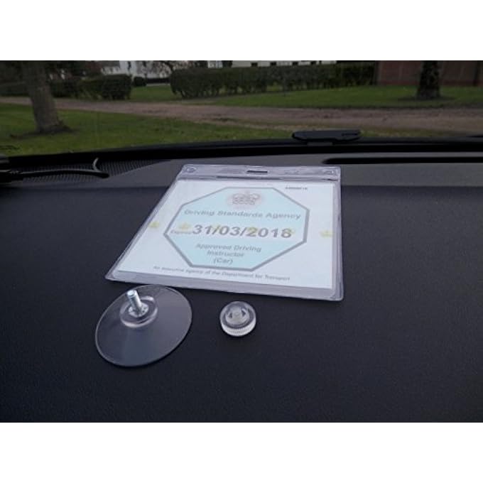 rayihni ADI Badge Holder, Wallet and Protector with 1 WINDSCREEN Suction Cup - Image 3