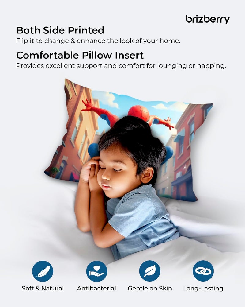 Brizberry® Kids Pillow Cushion with Super Soft Fabric | Animal & Cartoon Prints | 12x18 inches (Design 33) - Image 4