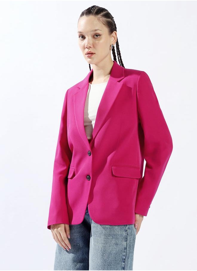Hubberholme Oversized Notched Lapel Single Breasted Blazer  - Image 3