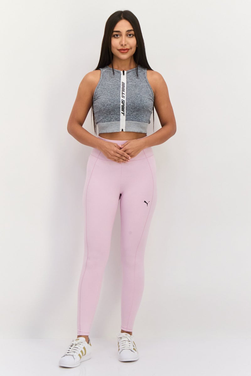 PUMA Women Sportswear Fit Brand Logo Training Leggings, Lavender - Image 4