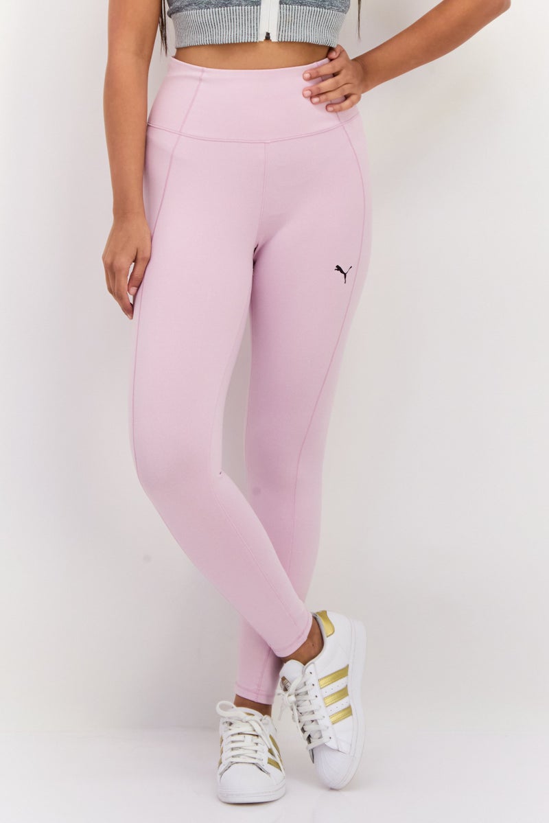 PUMA Women Sportswear Fit Brand Logo Training Leggings, Lavender - Image 1