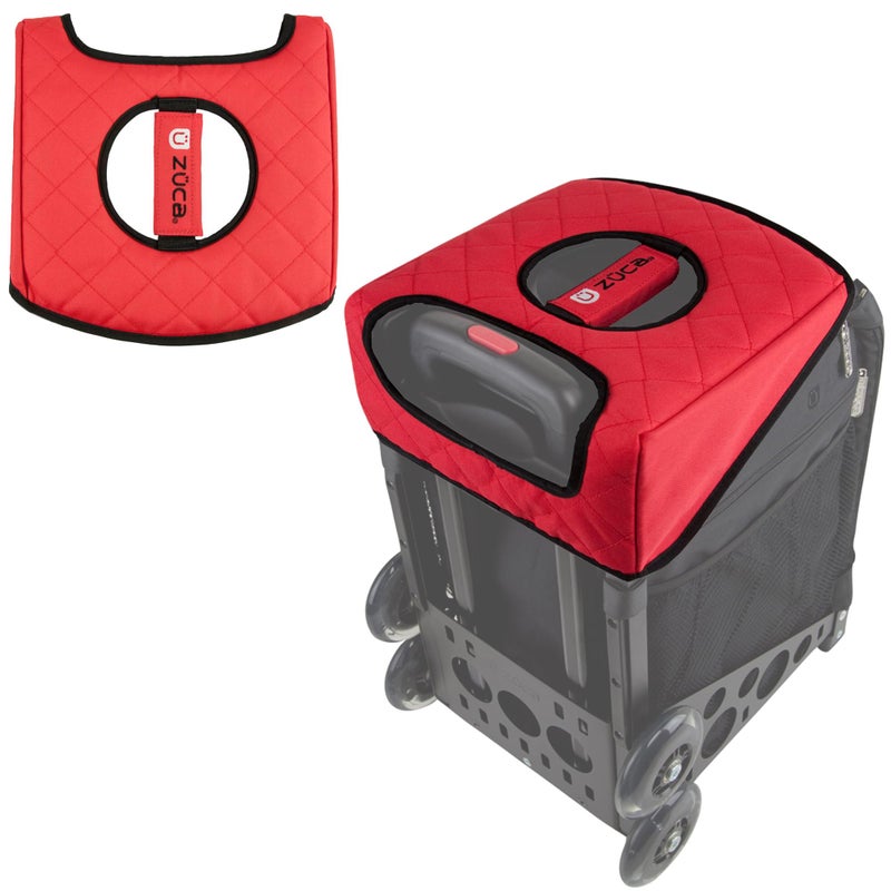 ZUCA Seat Cushion  Reversible - Black/Red - Image 1