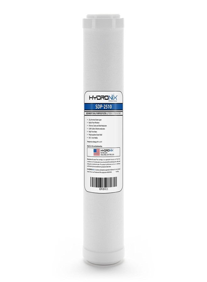 Hydronix SDP-2510 Dual Purpose Radial Flow Cartridge Sediment & Carbon, RFC-93 RFC93 comparable - 2.5" x 10" - Image 1