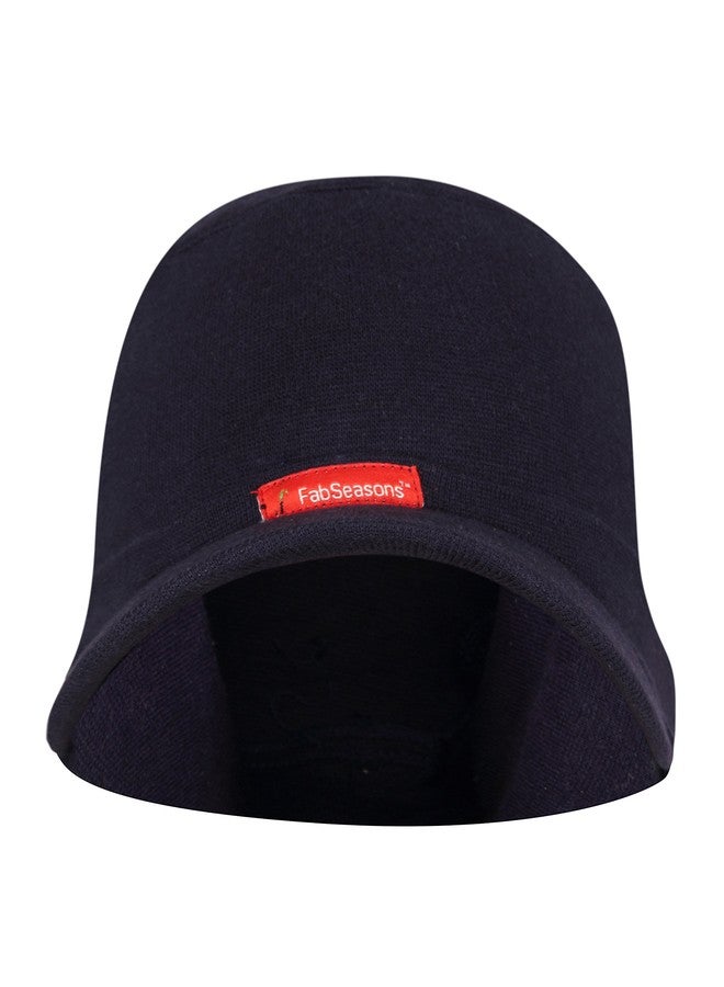 FabSeasons Cotton Skull Cap with Peak, Ideal for All Summer & Winters. Combo Pack of 2 (Blue, Dark Gray) - Image 4