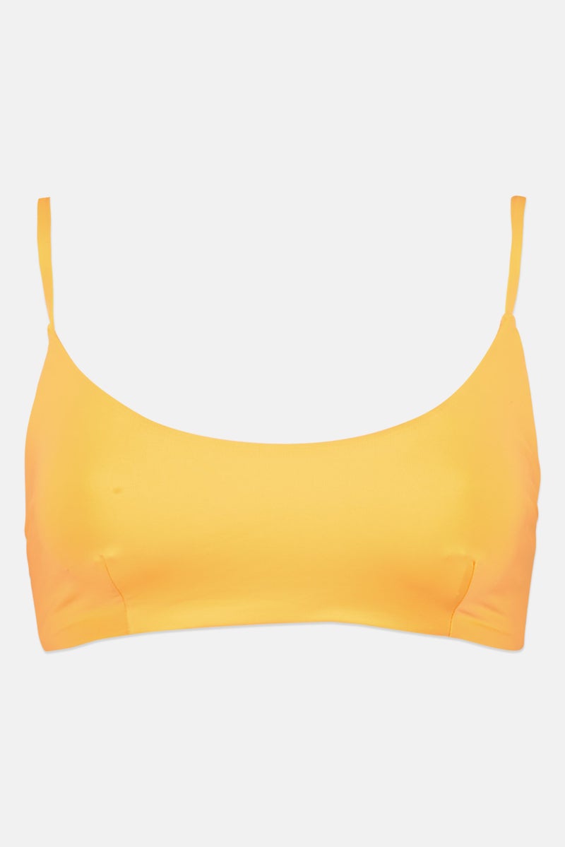 Reserved Women Non-Padded Plain Bikini Top, Orange - Image 1