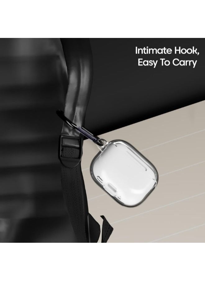 ZAFRA - Airpods 4th Generation Case  Soft TPU Shockproof Drop Proof Case Cover for Apple Airpods 4 2024 (Clear) - Image 1