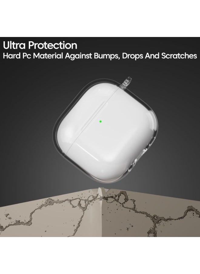 ZAFRA - Airpods 4th Generation Case  Soft TPU Shockproof Drop Proof Case Cover for Apple Airpods 4 2024 (Clear) - Image 1