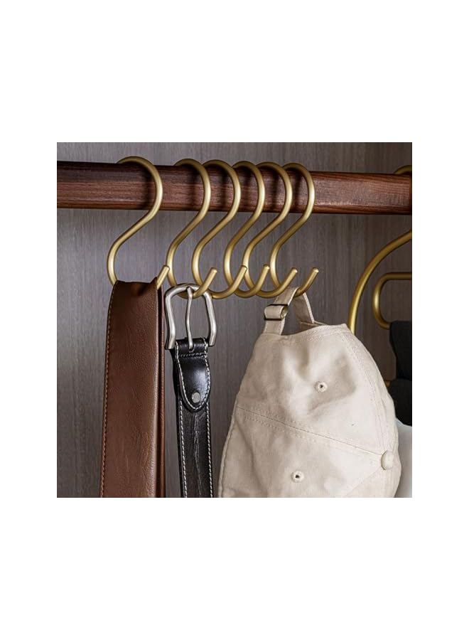 PROMASS promass 10Pack Rose Gold S Hooks Aluminum Alloy S Shaped Hooks Heavy Duty S Hanger Hooks Utility S Hooks for Kitchen, Work Shop, Bathroom  - Image 5