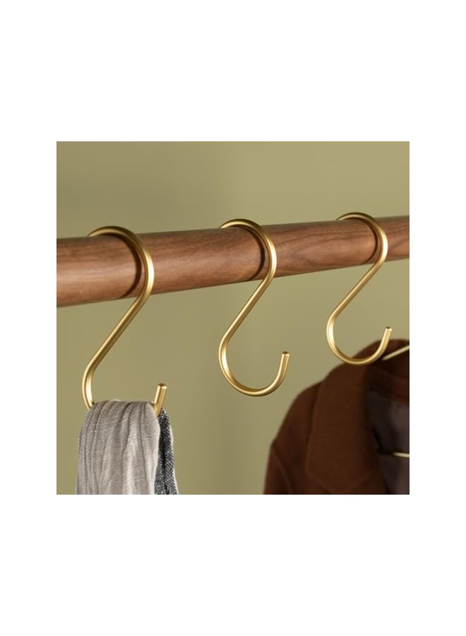 PROMASS promass 10Pack Rose Gold S Hooks Aluminum Alloy S Shaped Hooks Heavy Duty S Hanger Hooks Utility S Hooks for Kitchen, Work Shop, Bathroom  - Image 2