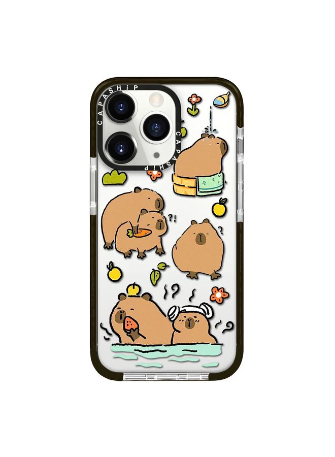 اس-توب جراب لهاتف iPhone 11 Pro Max بنمط توضيحي بسيط وغطاء كامل للهاتف - Image 1