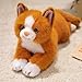 PEACH CAT Cat Stuffed Animal 15 Realistic Kitten Plushies Soft Plush Toys Gifts for Kids Orange - Image 2