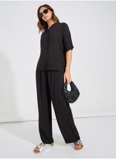 Textured Boxy Shirt & Wide Leg Pants Co-Ords - pzsku/ZCCFB2C294F64A0D87862Z/45/_/1722620512/bfbe039e-dfa3-4c93-b53b-ad6dd3bf6802