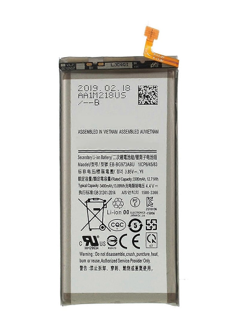 S10 Battery EB-BG973 – Compatible with G973F, G973U, G973W, G973U1, G9730 – 3300mAh Capacity