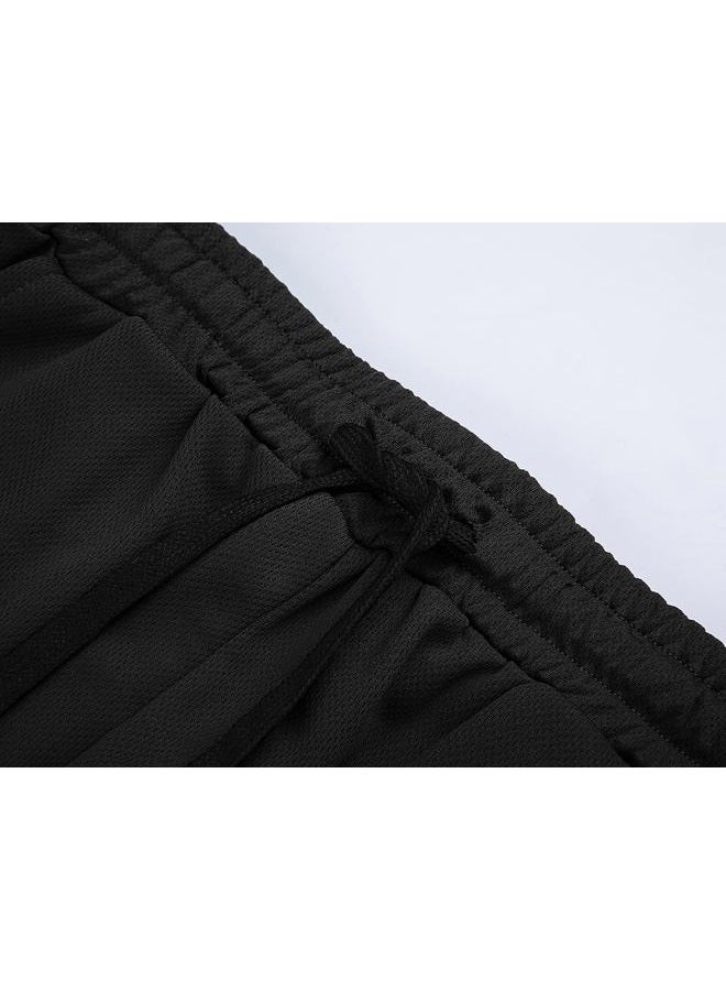 FLYFIREFLY Men's Gym Workout Shorts Running Lightweight Athletic Short Pants Bodybuilding Training, Black, S - Image 5