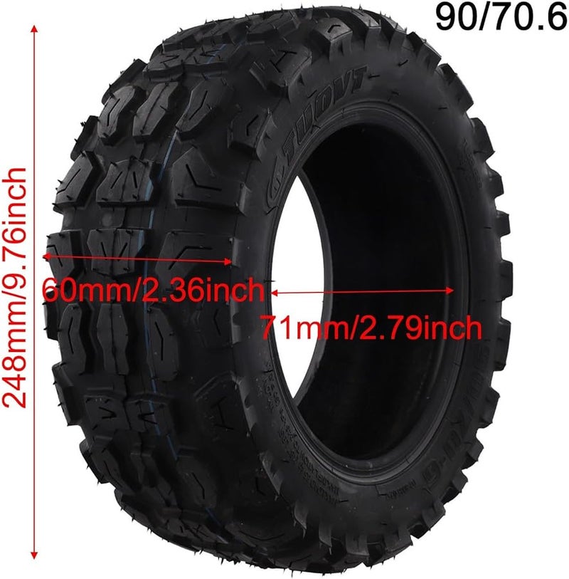 90 70 6 11 Inch Off Road Tubeless Rubber Tire for Electric Scooter Balance Bike - Image 4