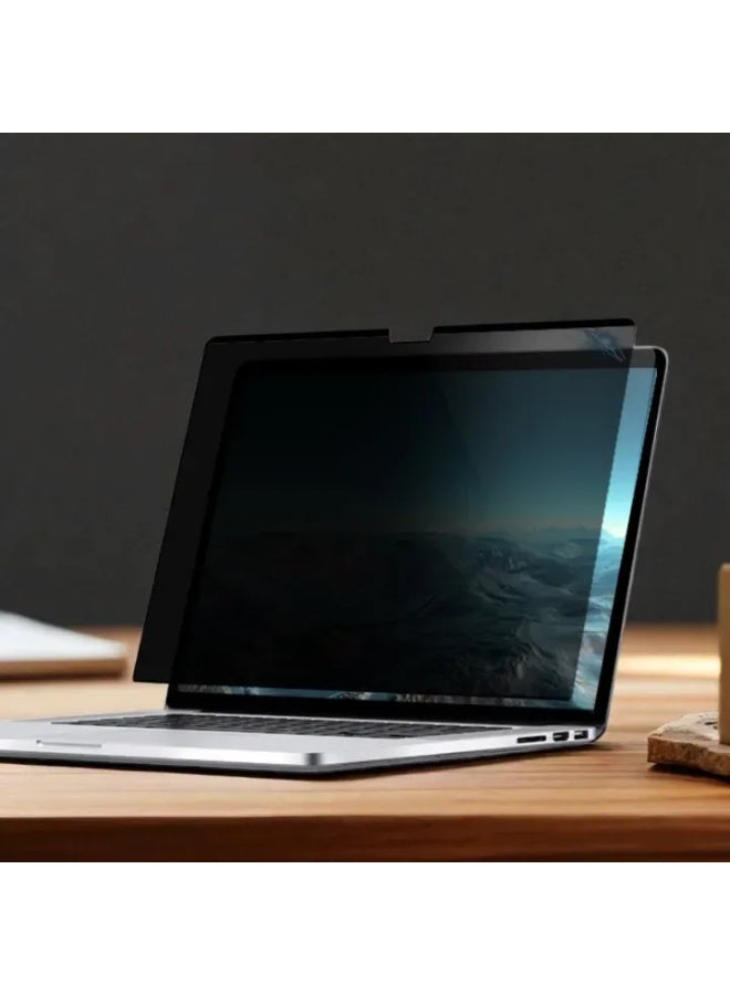 واقي شاشة خصوصية للكمبيوتر المحمول مع فلتر الضوء الأزرق، رؤية أمامية واضحة، تعتيم جانبي، تصميم تثبيت بالمشبك، مقاوم لبصمات الأصابع والزيوت، مقاوم للخدش، فيلم حماية للشاشة - Image 2