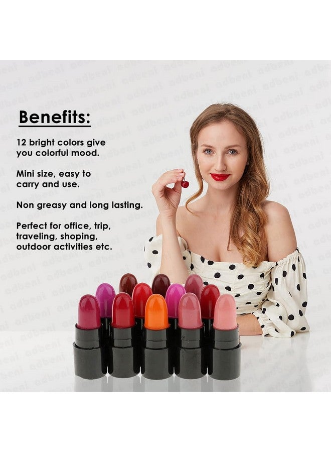 adbeni Fly Girl Mini Lipstick, 24G | Intense Colour, Moisturised Lips, Color Sensational, Cruelty Free (Pack Of 12) - Image 3
