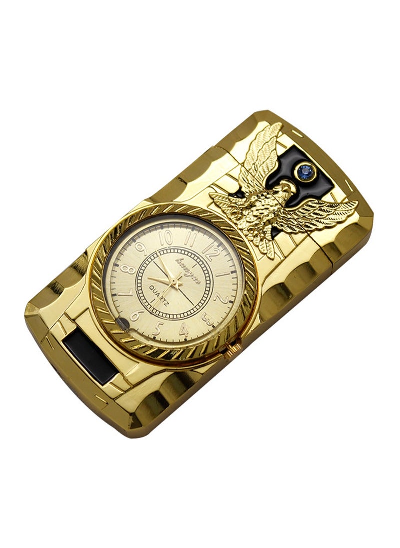 Generic - Colorful Luminous Clock Creative Inflatable Windproof Lighter Direct Flame Lighter Clock - Image 1