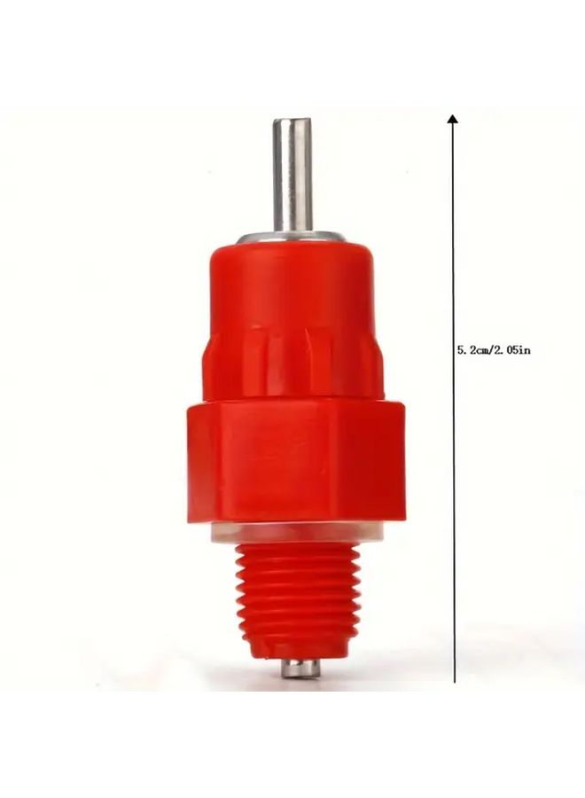 10pcs ABS Plastic Push Nipple Cup Waterers for Poultry Chicken Birds - Image 2