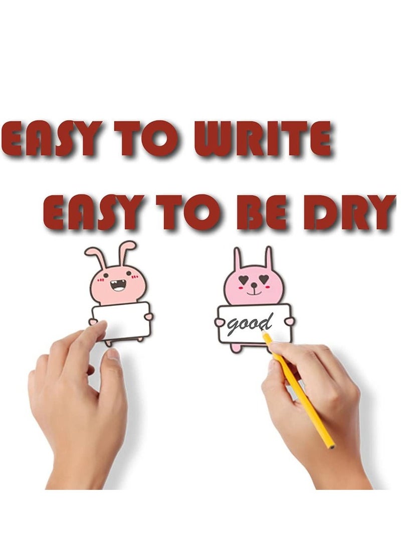 SYOSI Name Tags Stickers for Kids, 30 Pcs Cute Bunny Shape Name Tags Labels, Cute Cartoon Incentive Stickers for Kids Teacher School Home Classroom Supplies - Image 4